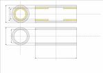 Tube coulissant pour coussinets  120 x 50